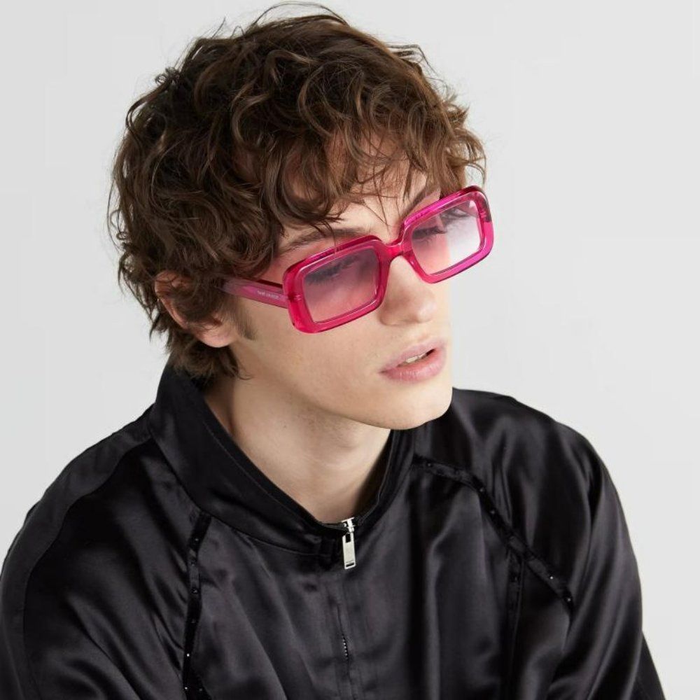 Saint LaurentāSL534 SUNRISE 006 Sunglasses Transparent Pink Gradient Unisex - Picture 4 of 15